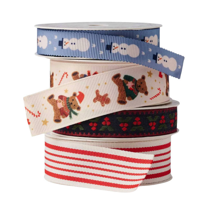 Beary Christmas Assorted Holiday Ribbon Set
