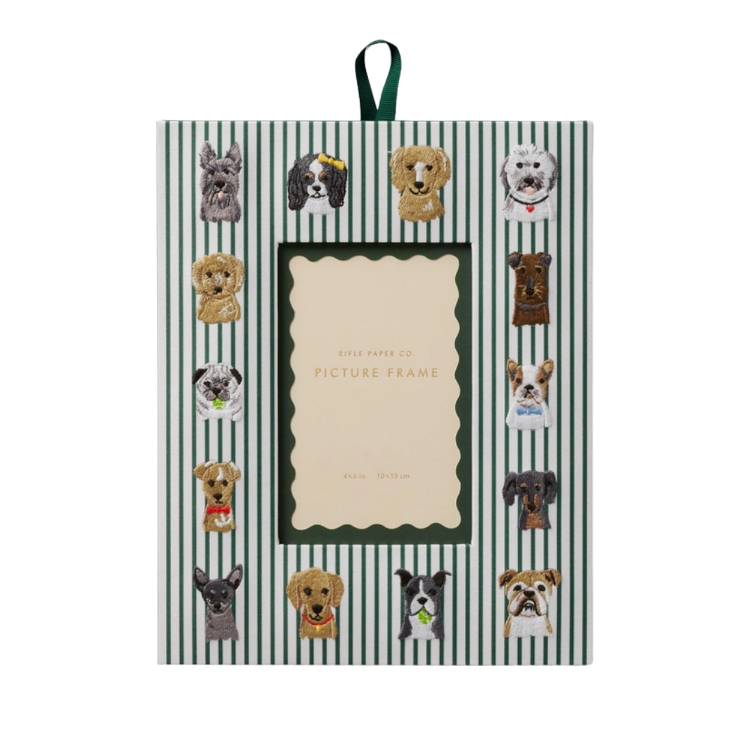 Dog Days Embroidered Picture Frame