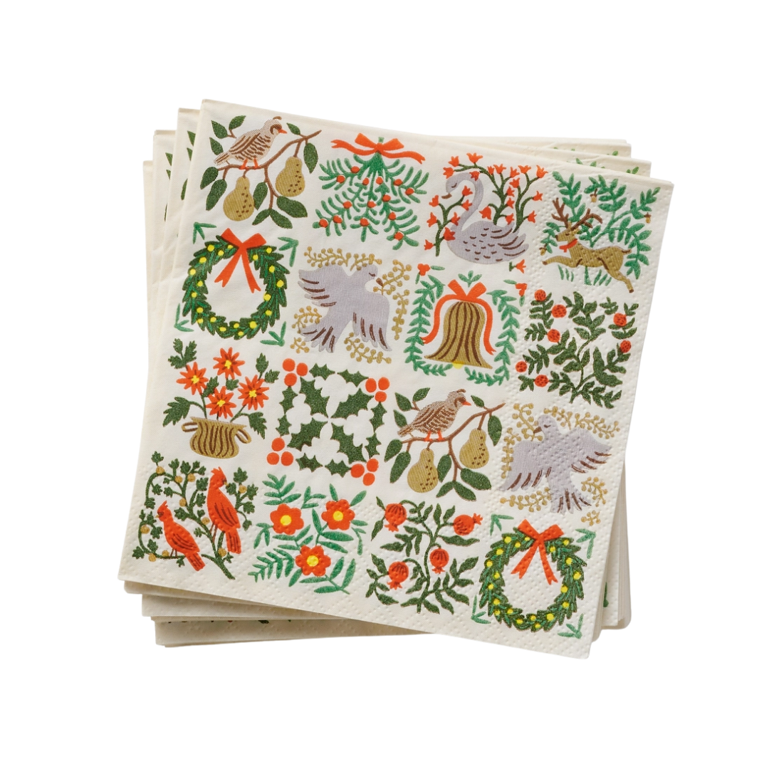 Christmastide Cocktail Napkins