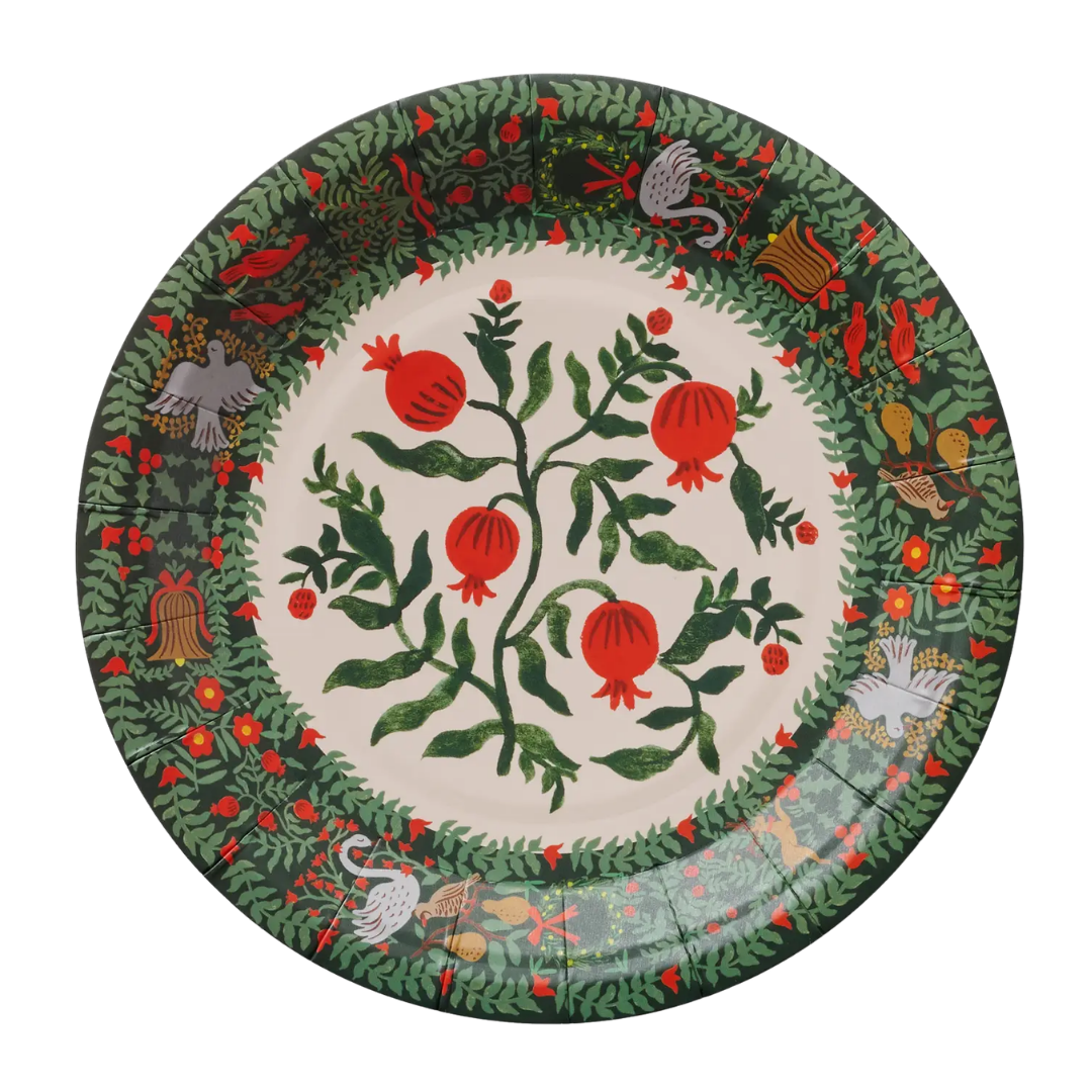 Christmastide Small Paper Plates