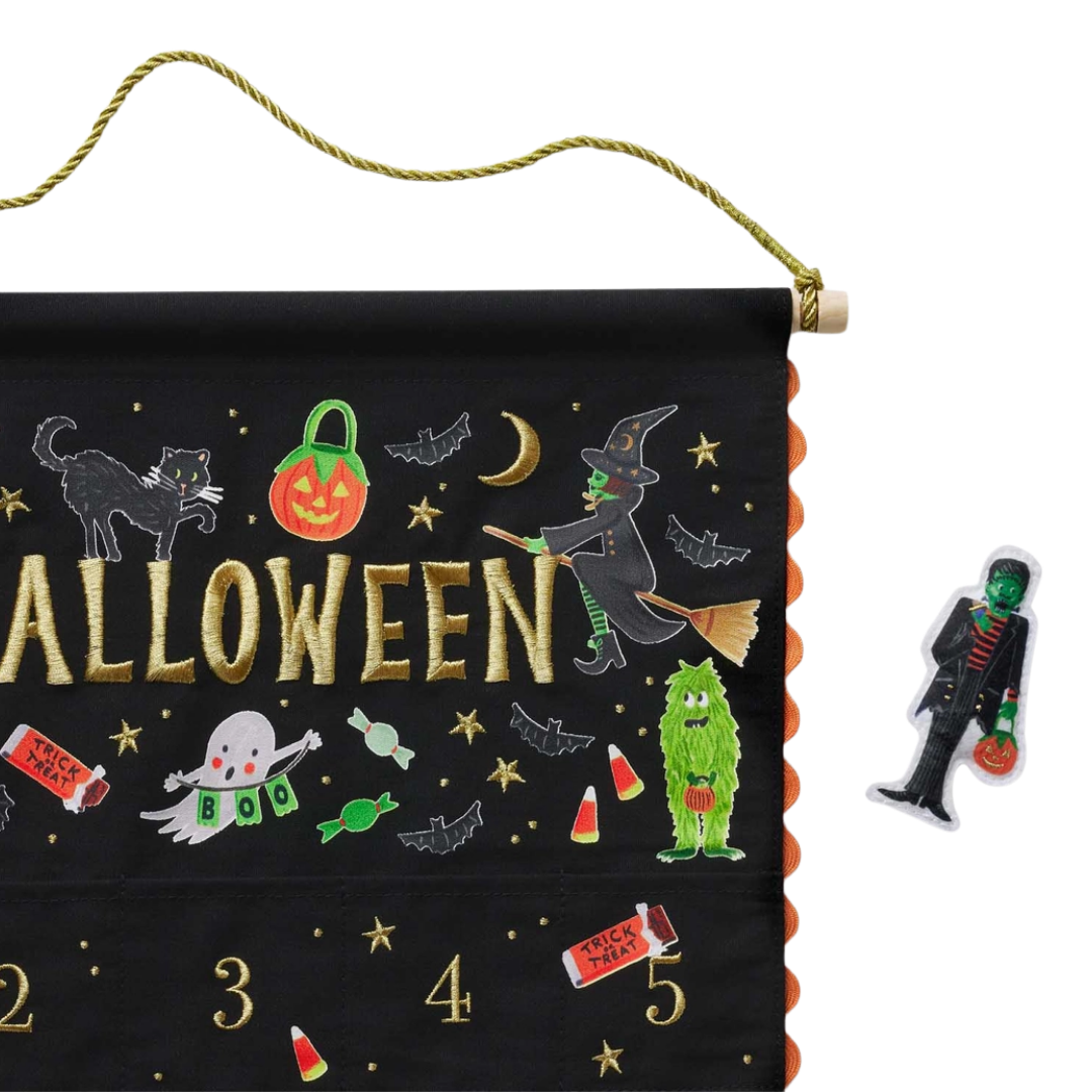Halloween Parade Embroidered Hanging Countdown Calendar