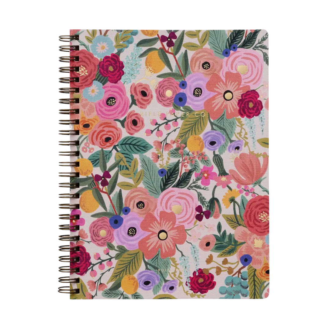 Garden Party Pastel Spiral Notebook