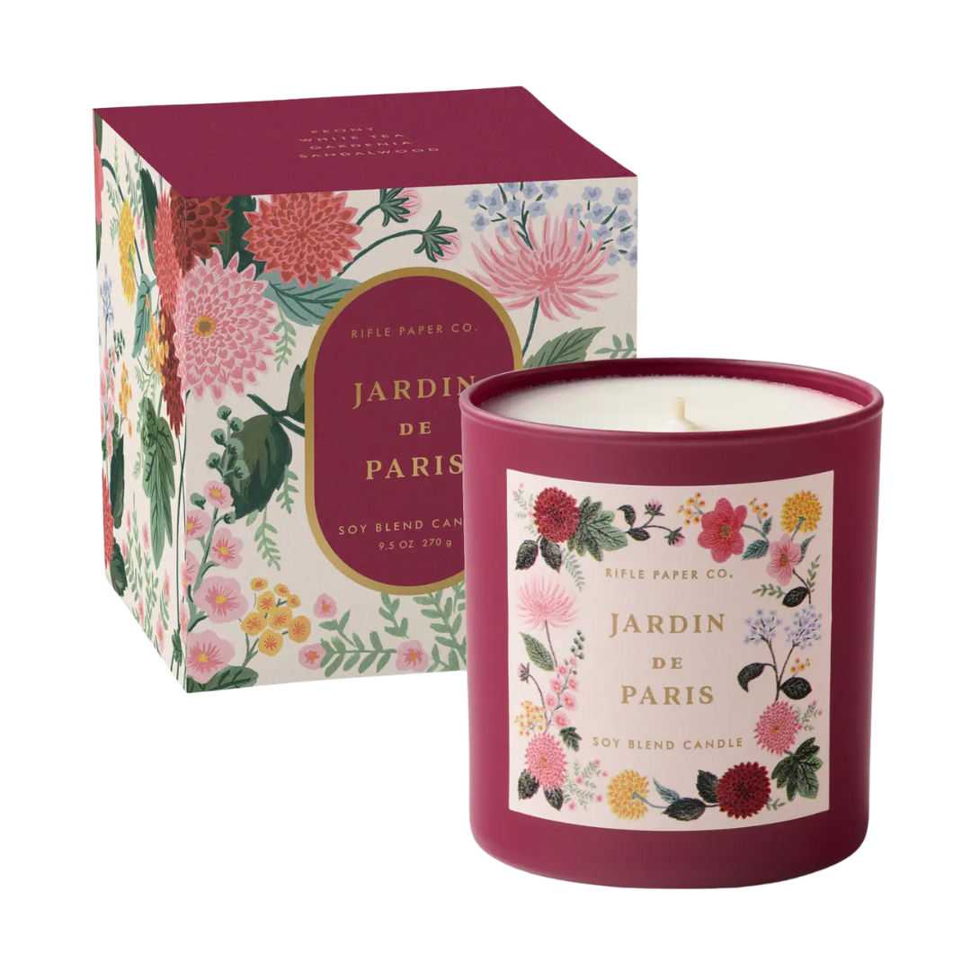 Dahlia Jardin De Paris 9 oz Glass Candle