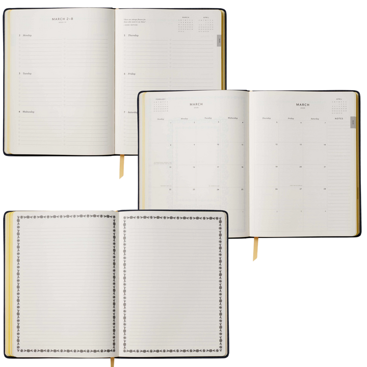 2026 Wildwood 12-Month Embroidered Bookbound Planner