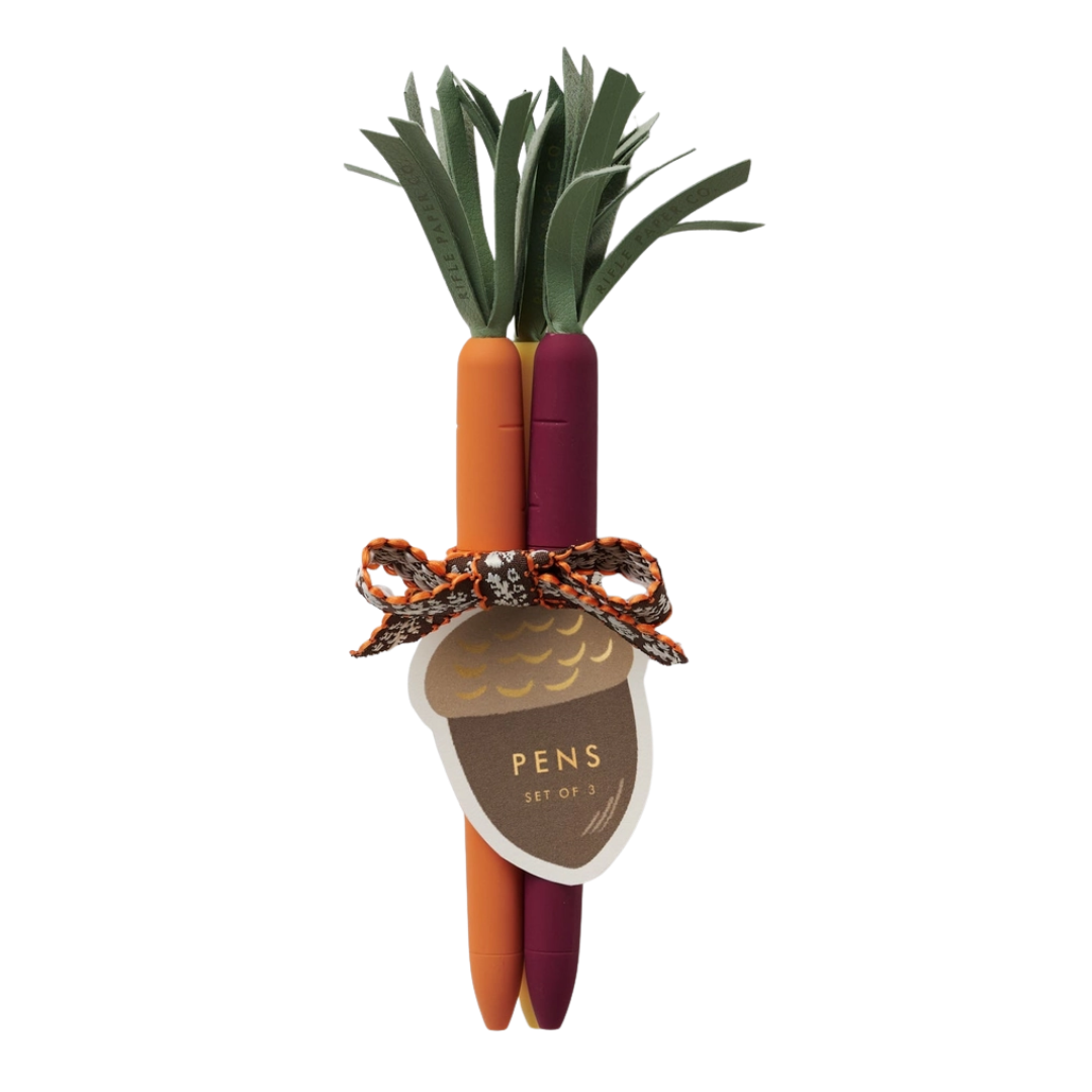 Bunch of Carrots Tricolor Pens (3ct)