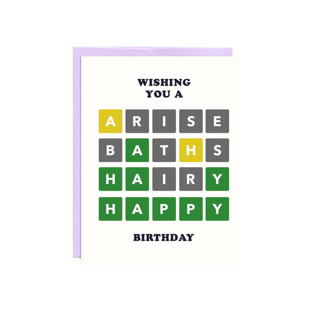 Wordle Birthday | Birthday Card