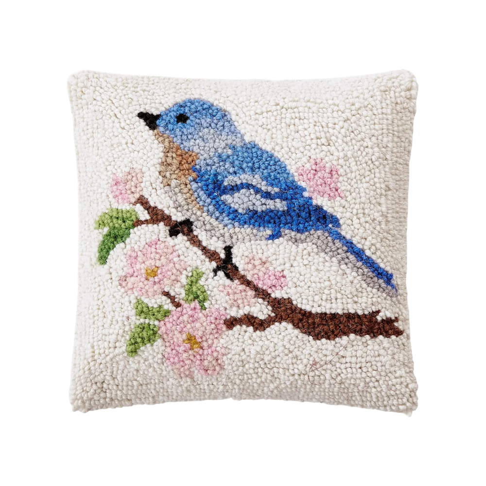 Bluebird Hook Pillow