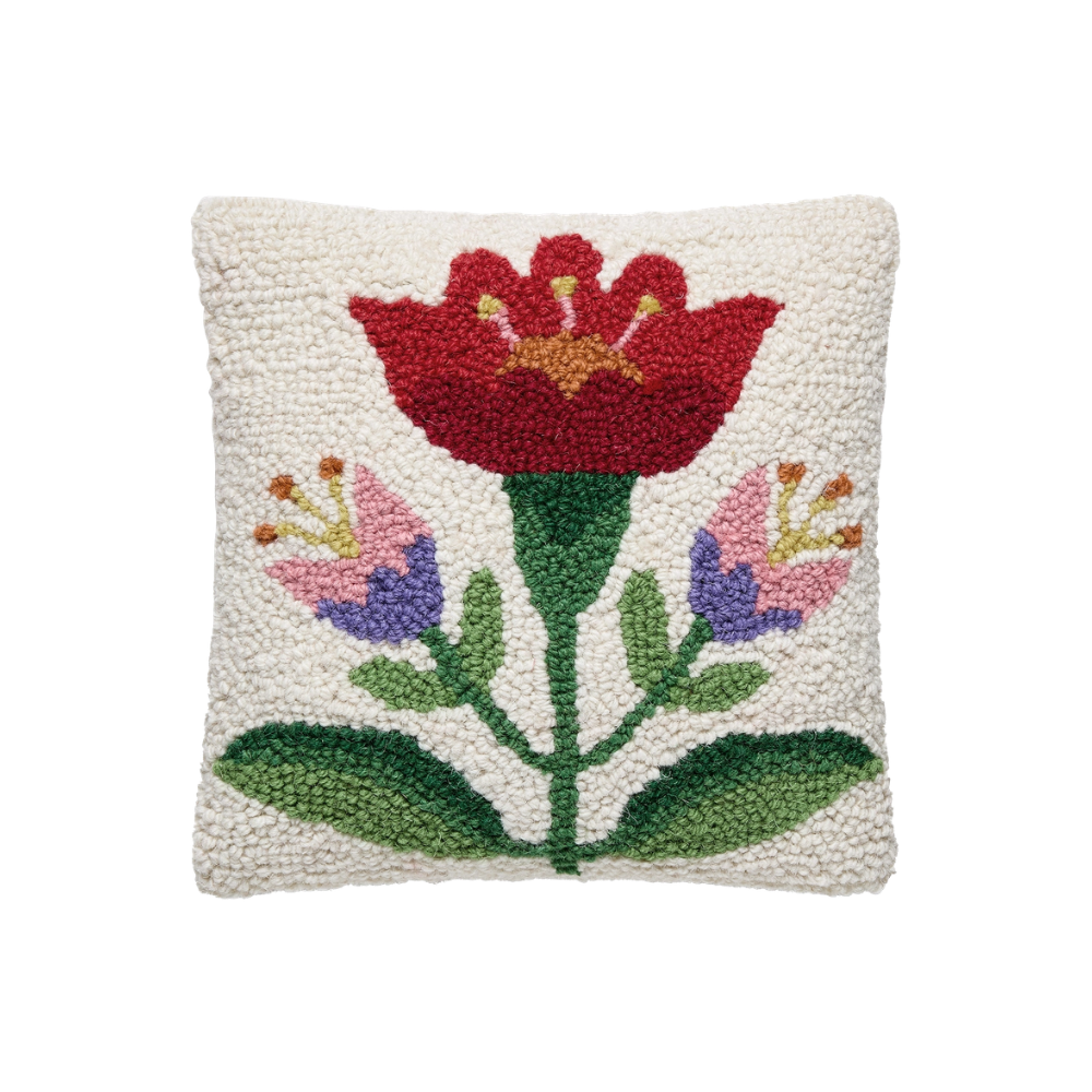 July Spring Flower Hook Pillow
