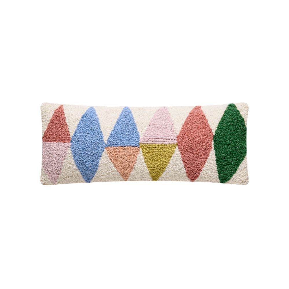Rainbow Triangles Hook Pillow