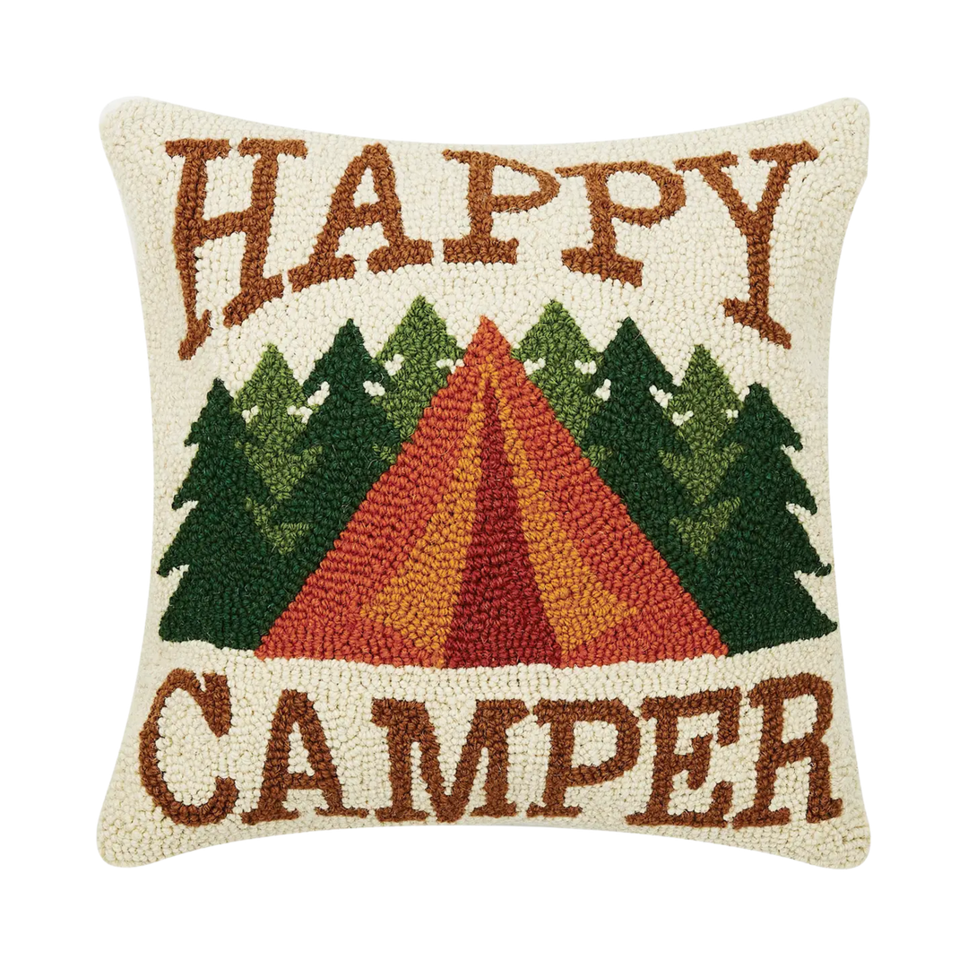 Happy Camper Hook Pillow