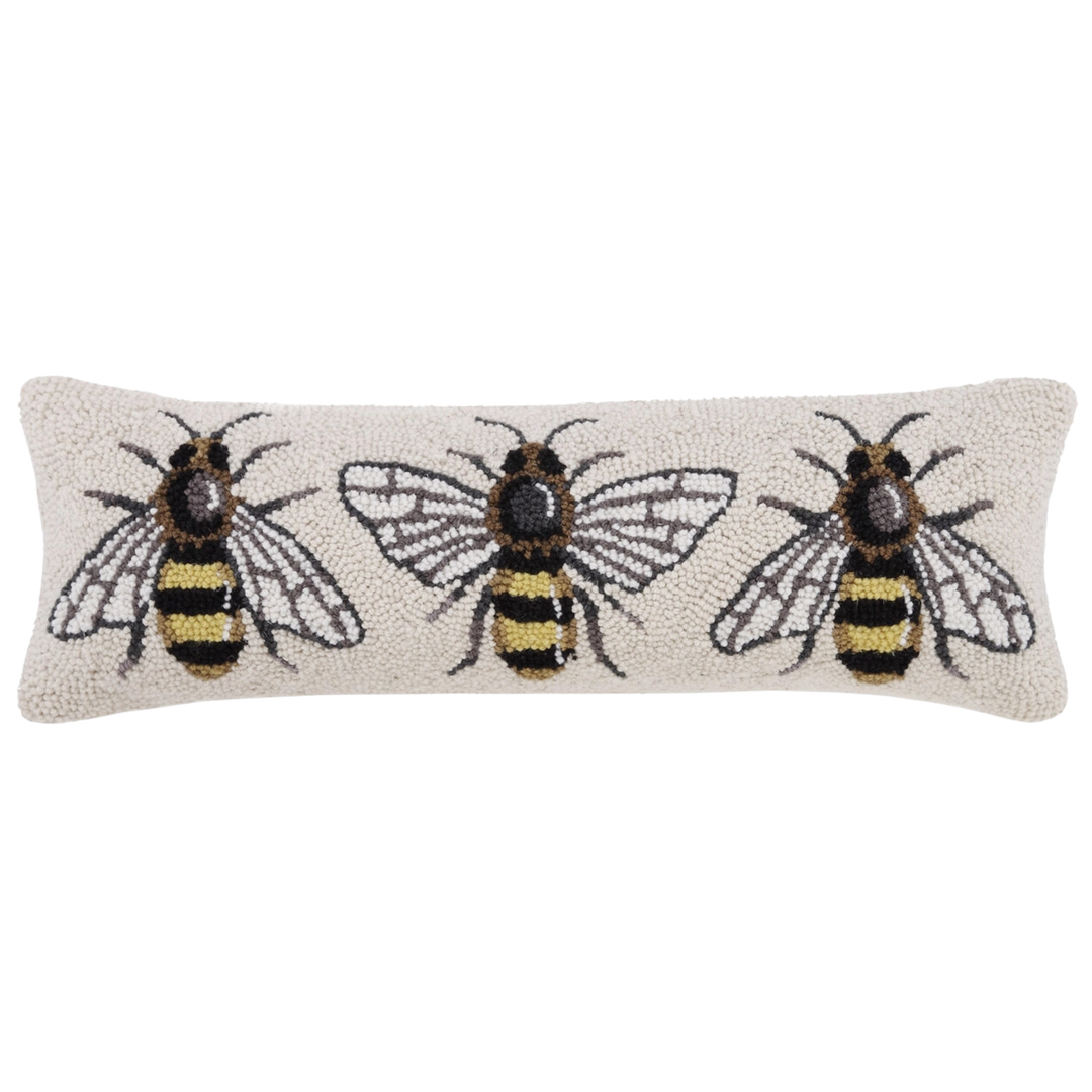 Three Bee Hook Pillow