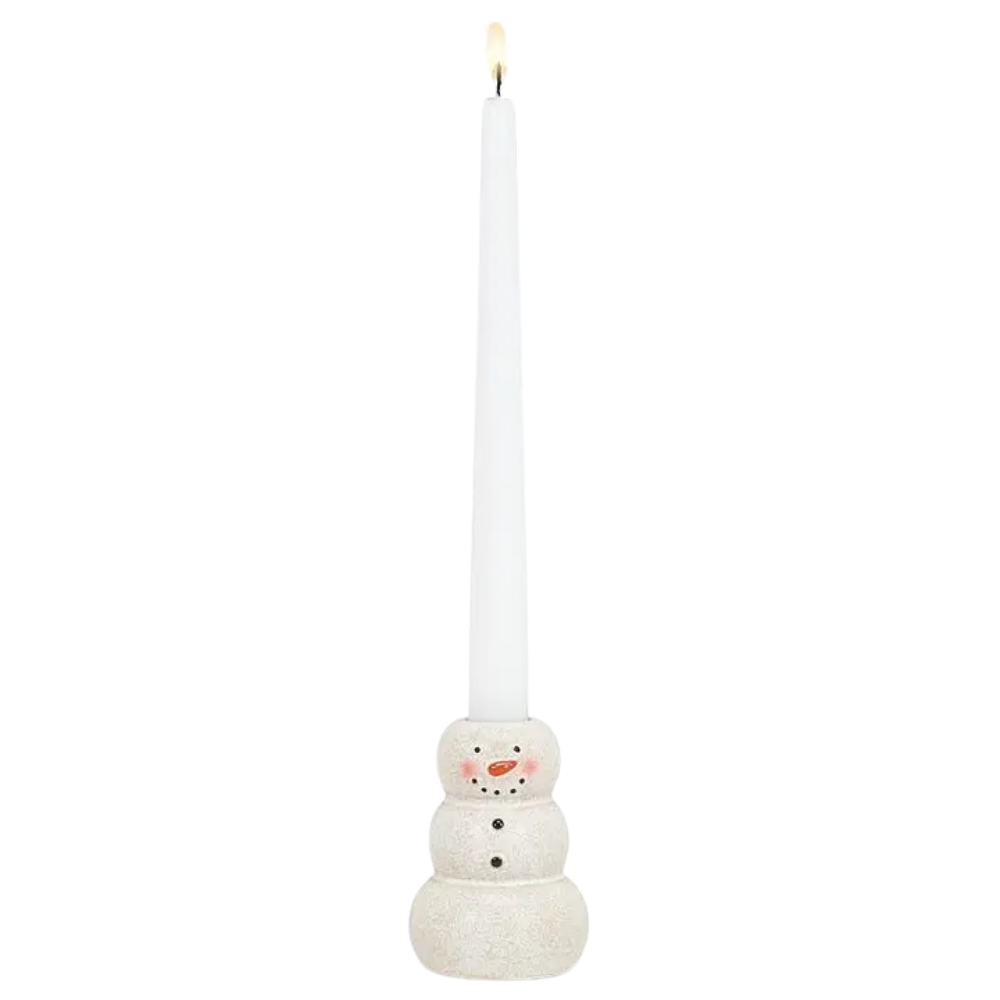 Happy Snowman Taper Holder - Small
