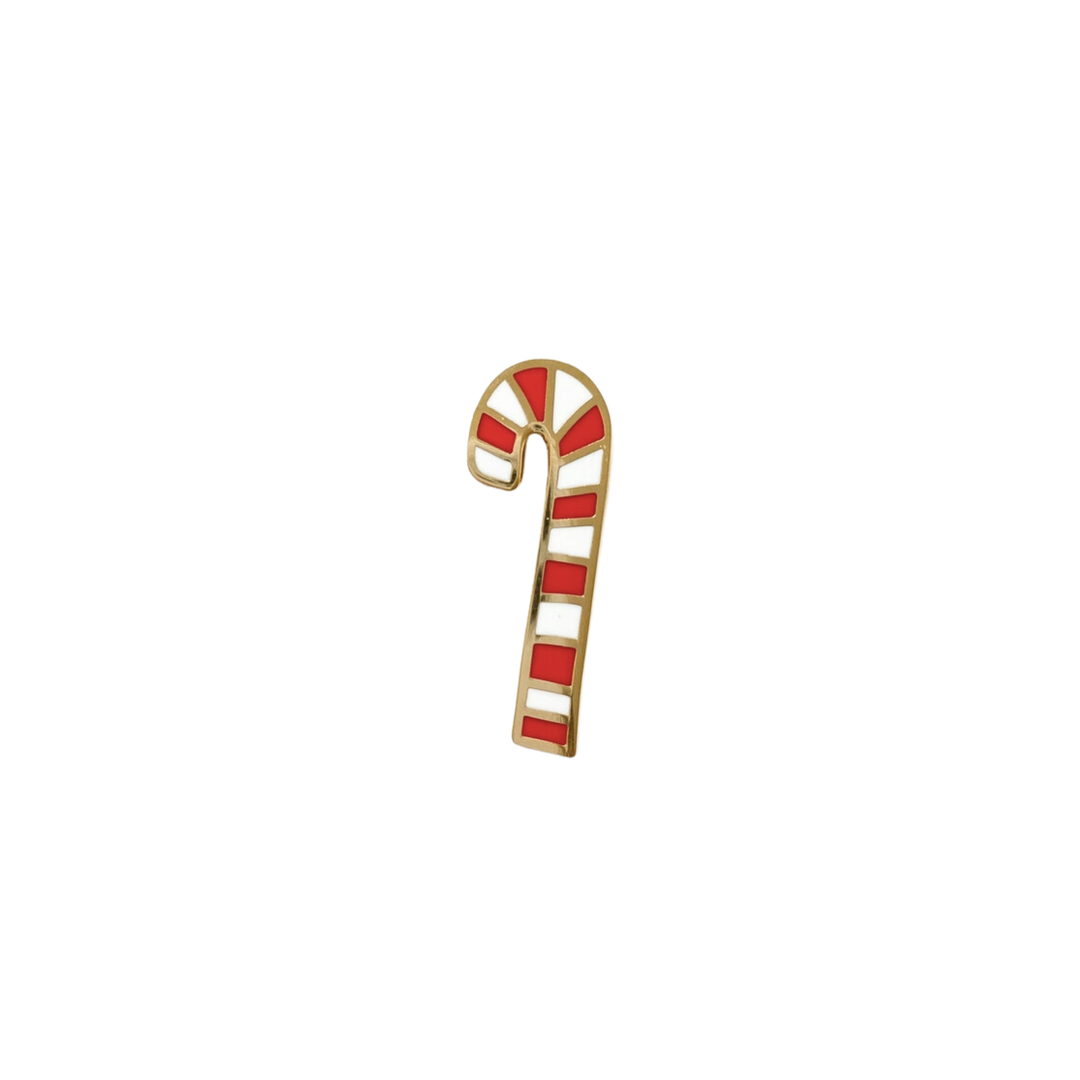 Candy Cane Enamel Pin