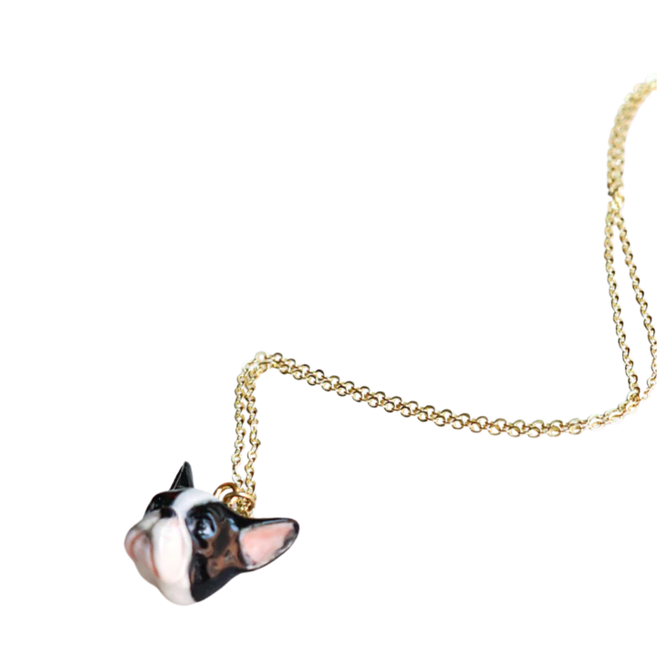 French Bulldog Face Necklace