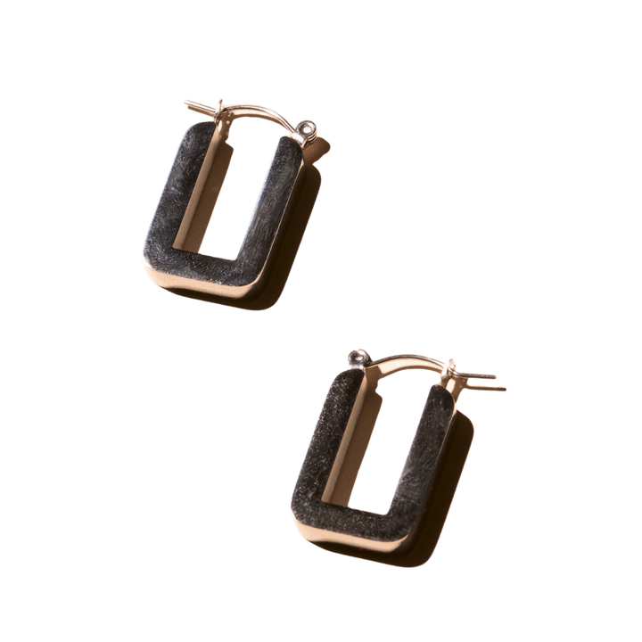 Corner Hoop Earrings