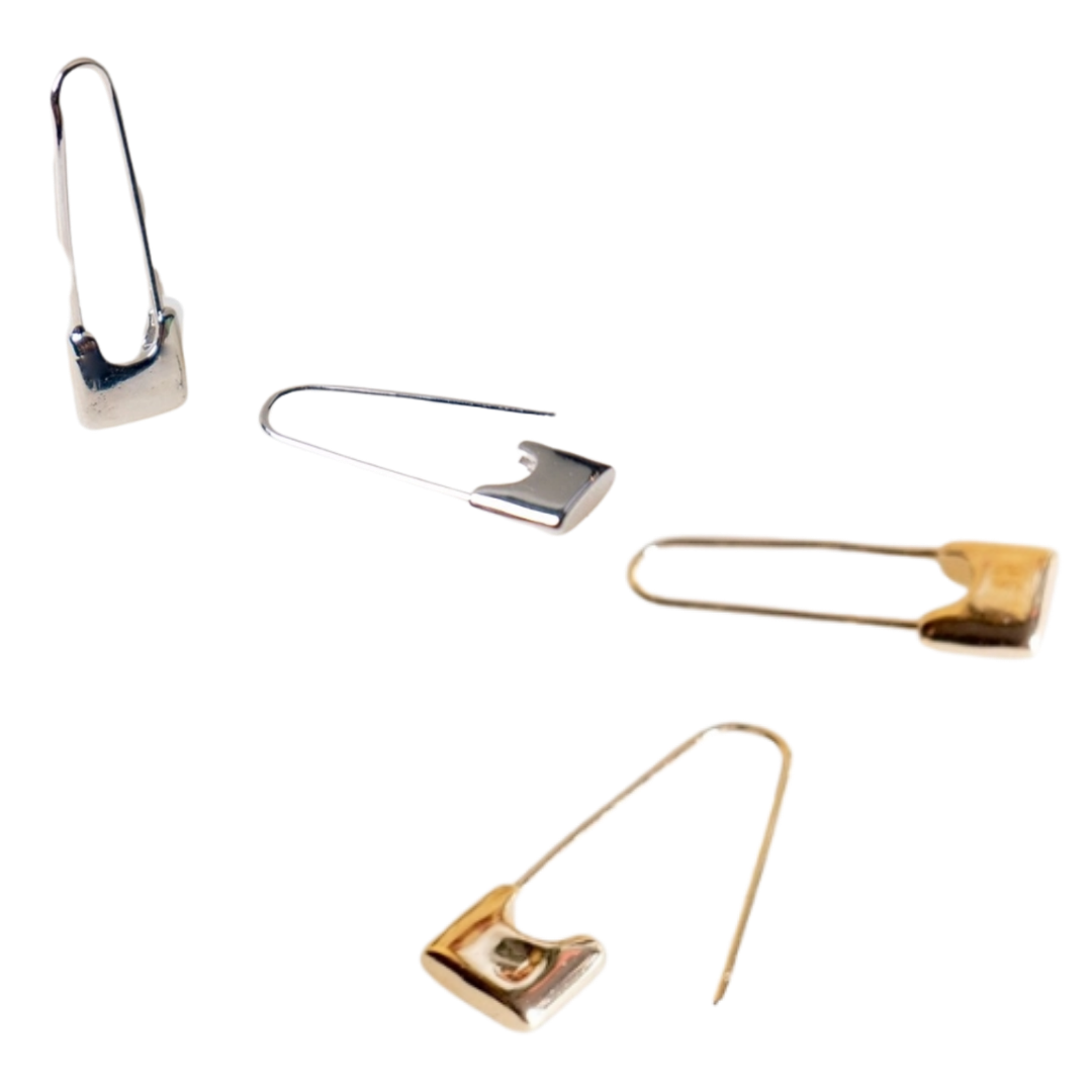 Sid Safety Pin Earrings