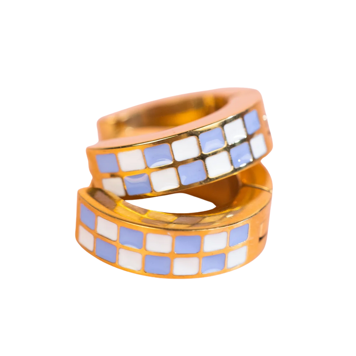 Periwinkle Checkered Huggies
