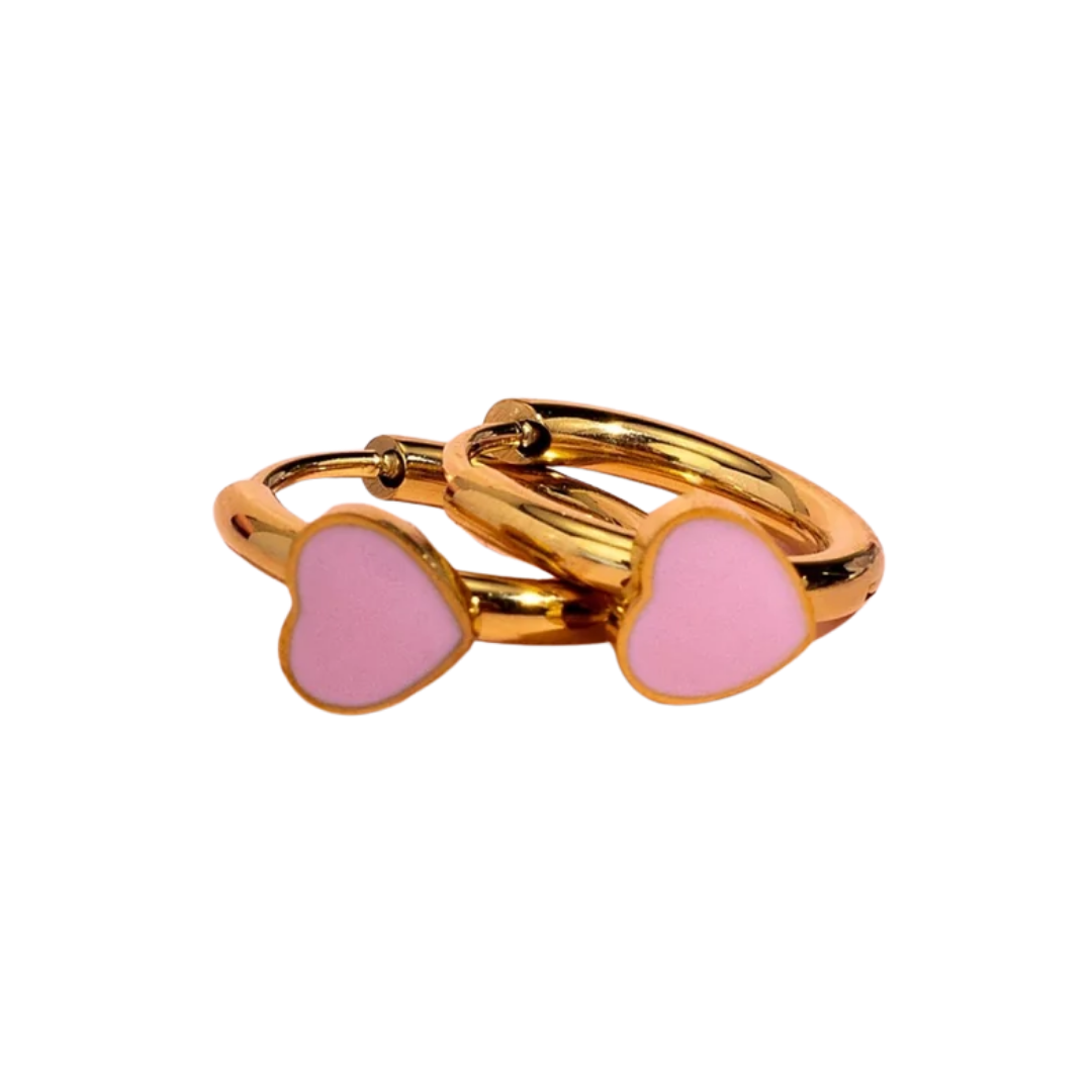 Pink Heart Huggies