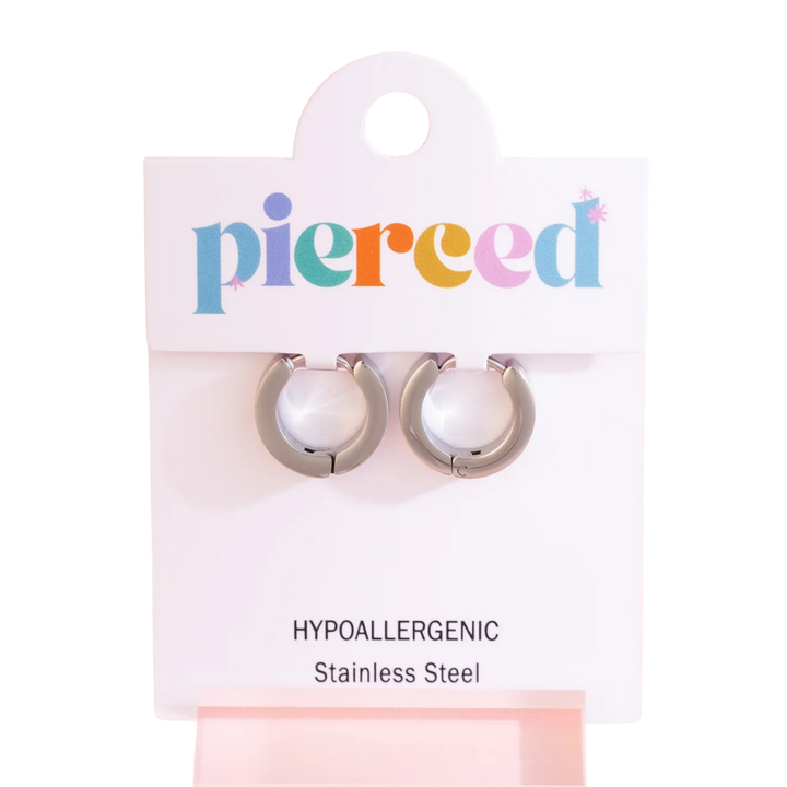 Silver Peach Checkered Huggies