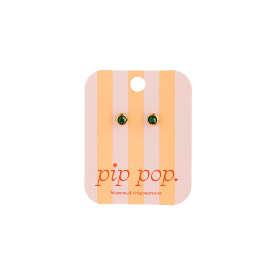 Emerald Stud Earrings