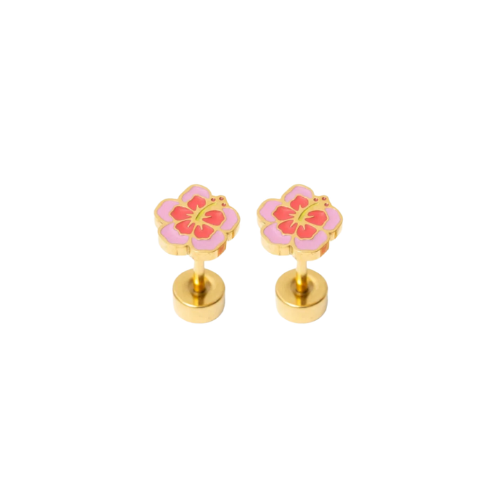 Hibiscus Stud Earrings
