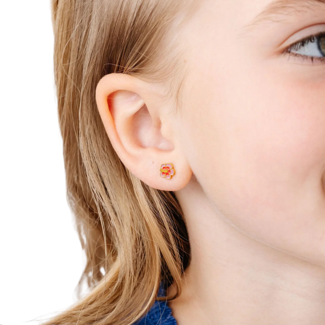 Hibiscus Stud Earrings