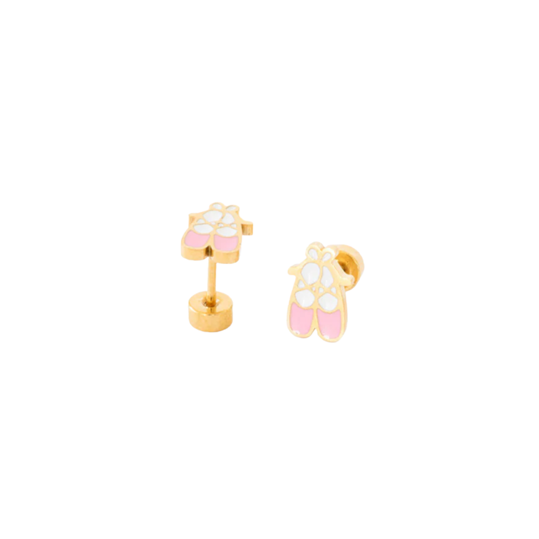 Ballet Slipper Stud Earrings