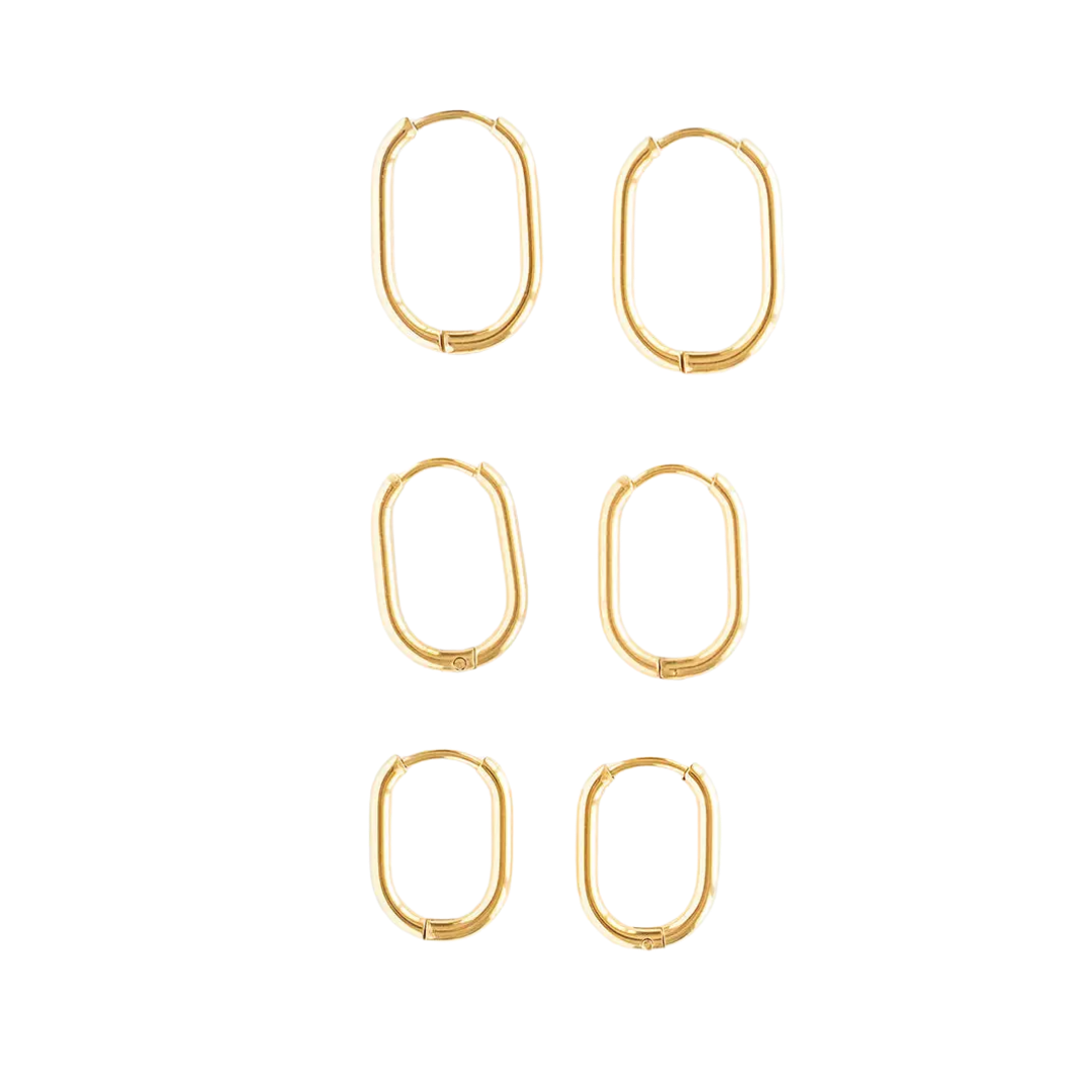 Everyday Oval Hoop Earrings