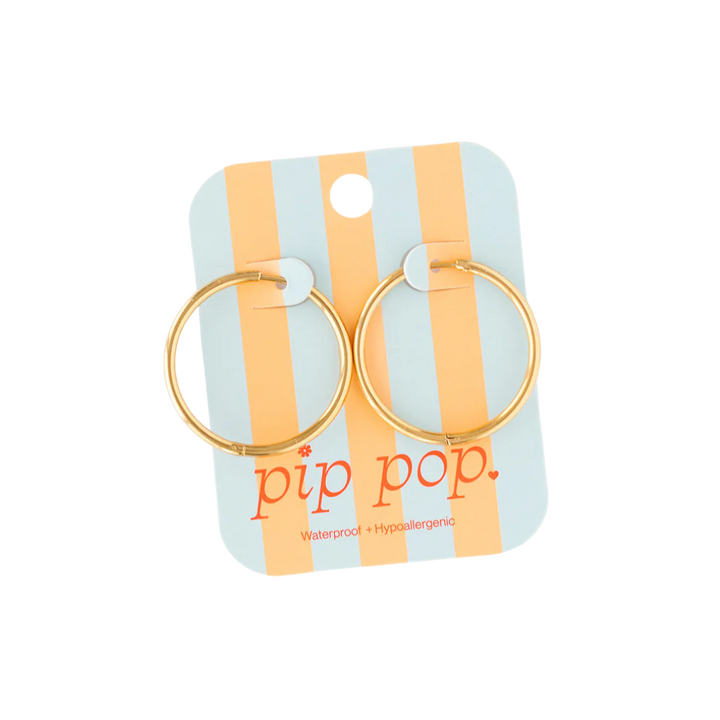 Endless Hoop Thin Gold