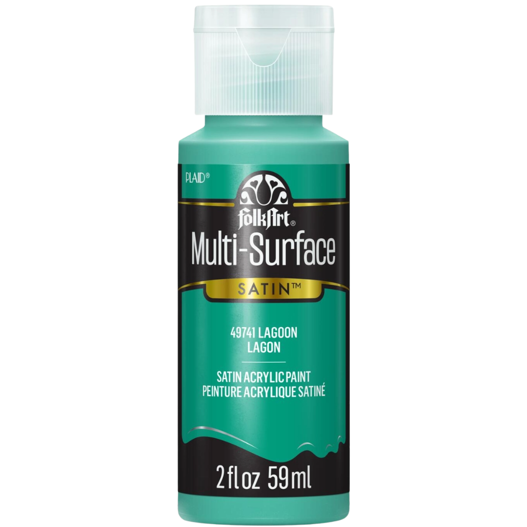 Folkart Multi-Surface Satin Acrylic Paint 2 oz -  Lagoon