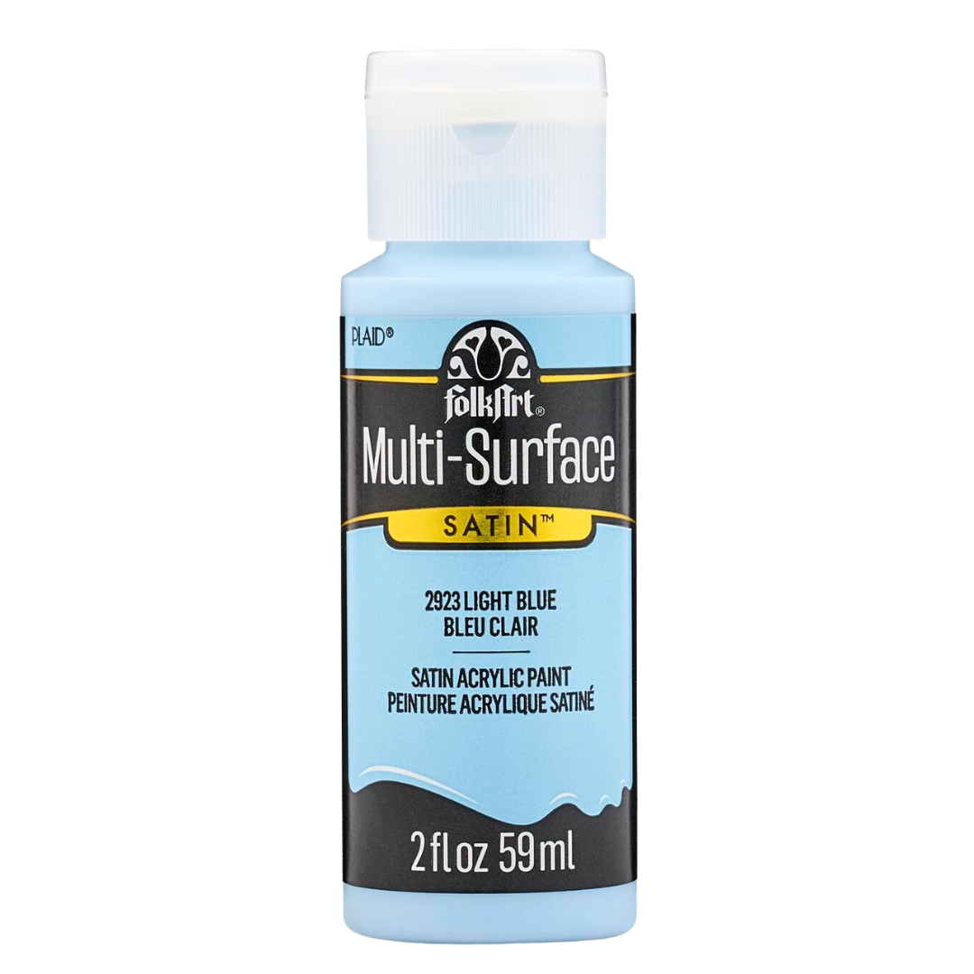 Folkart Multi-Surface Satin Acrylic Paint 2 oz -  Light Blue