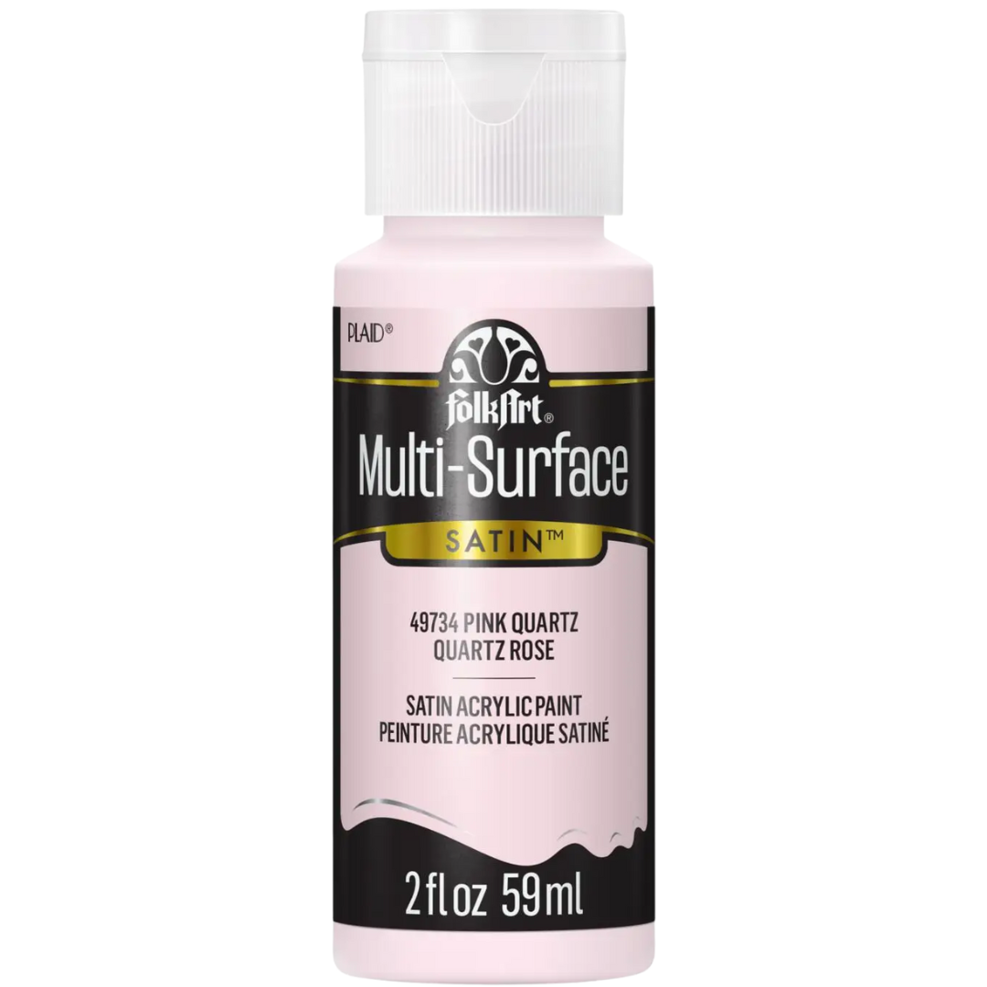 Folkart Multi-Surface Satin Acrylic Paint 2 oz -  Pink Quartz