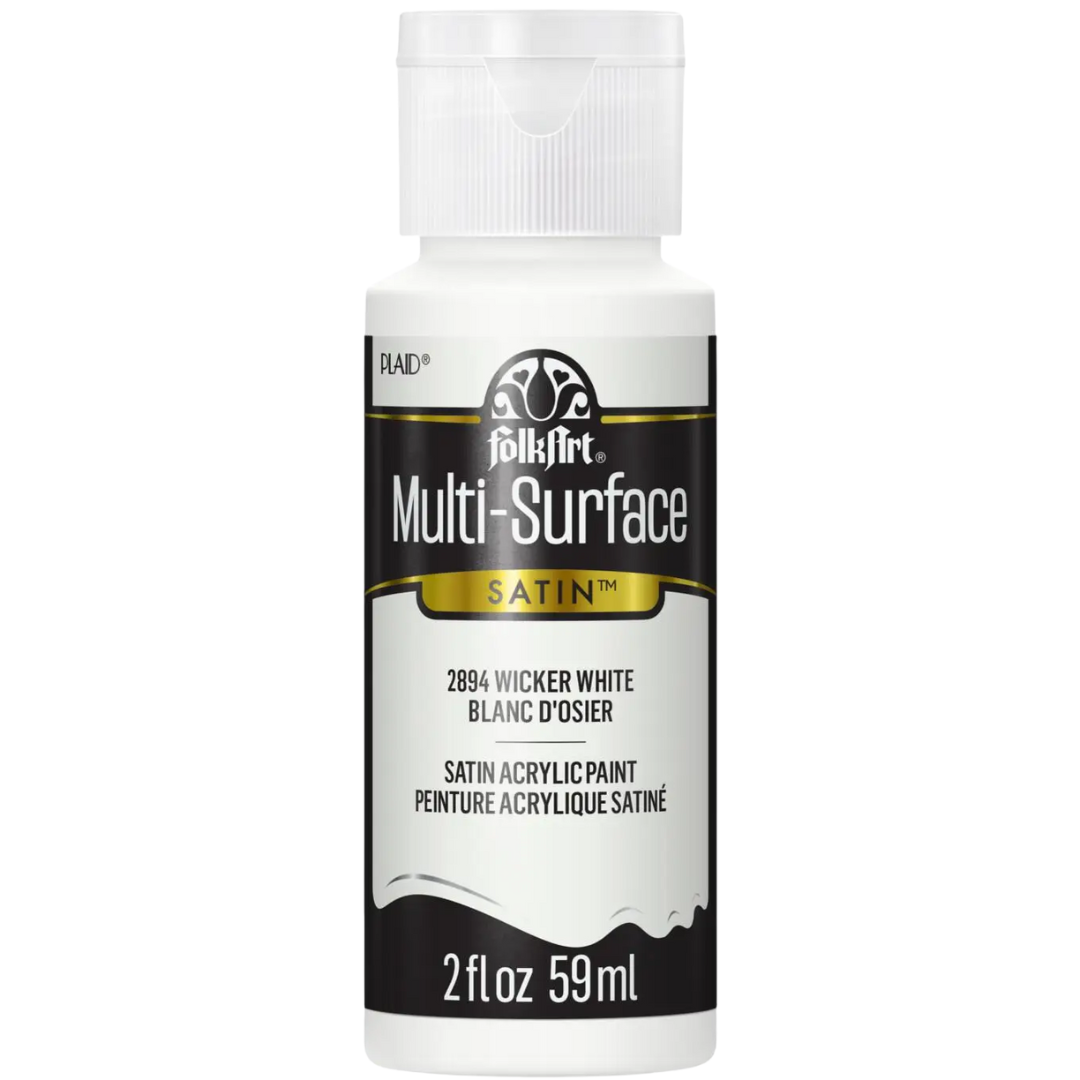 FolkArt Multi-Surface Satin Acrylic Paint 2 oz -  Wicker White