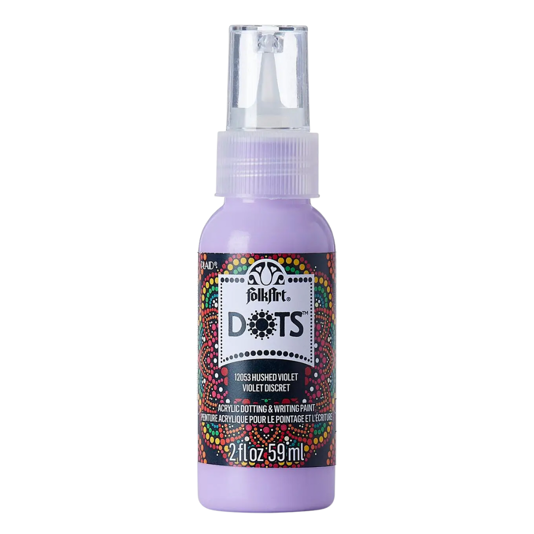 Folkart Dots Acrylic Paint 2 oz - Hushed Violet