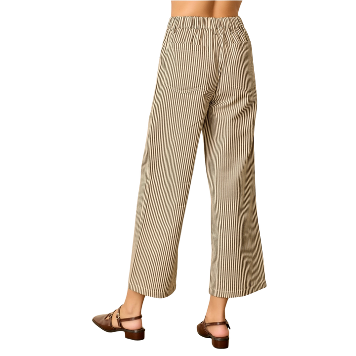 Pinstripe Pant - Mocha