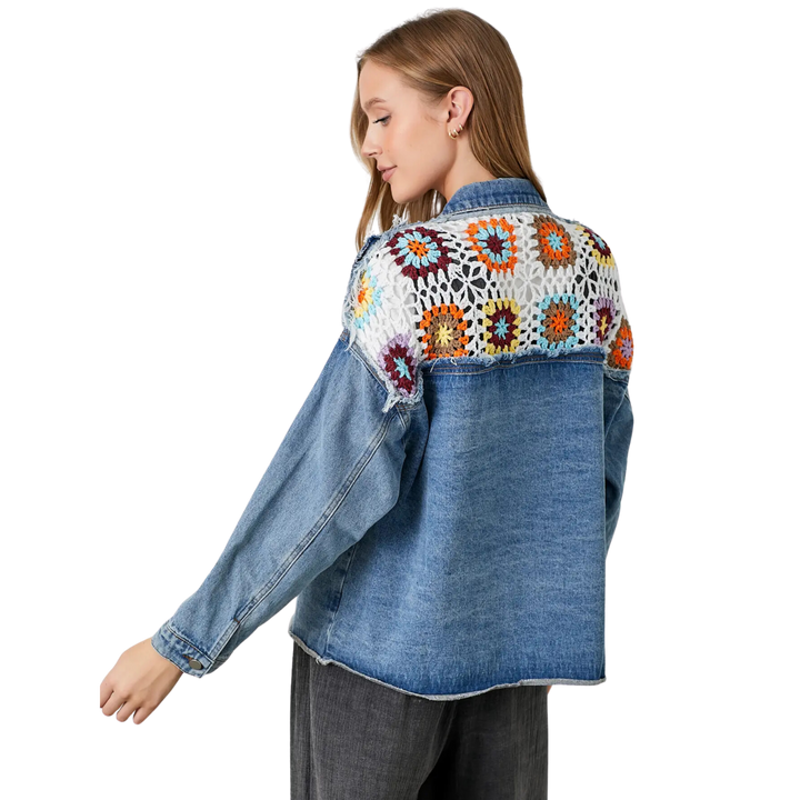 Jacket with Crochet Detail