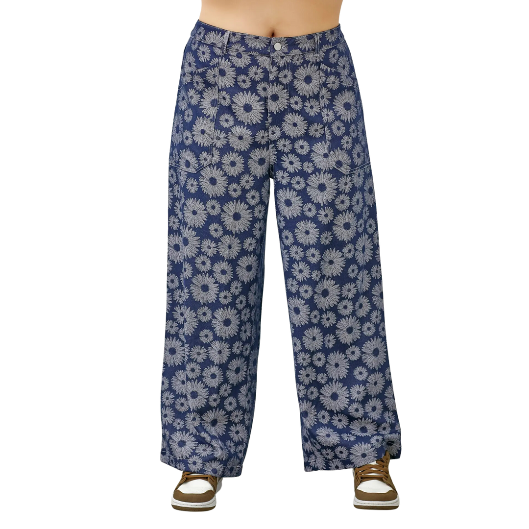 Sunfloral Denim Pants