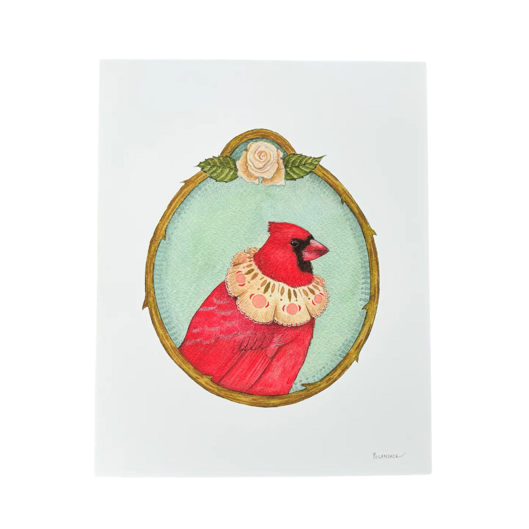 Floral Flight Crew: Cardinal of Roses 8"x10" Print