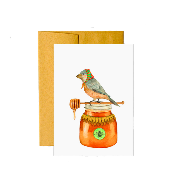 Honey Bird - Greeting Card
