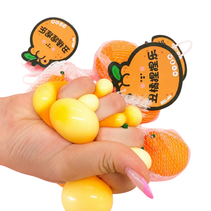 Citrus Crush Squishy - Set of 2 in Orange Bag