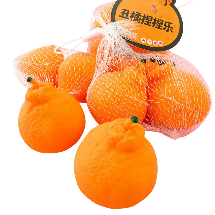 Citrus Crush Squishy - Set of 2 in Orange Bag