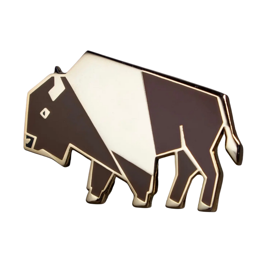 Bison Enamel Pin