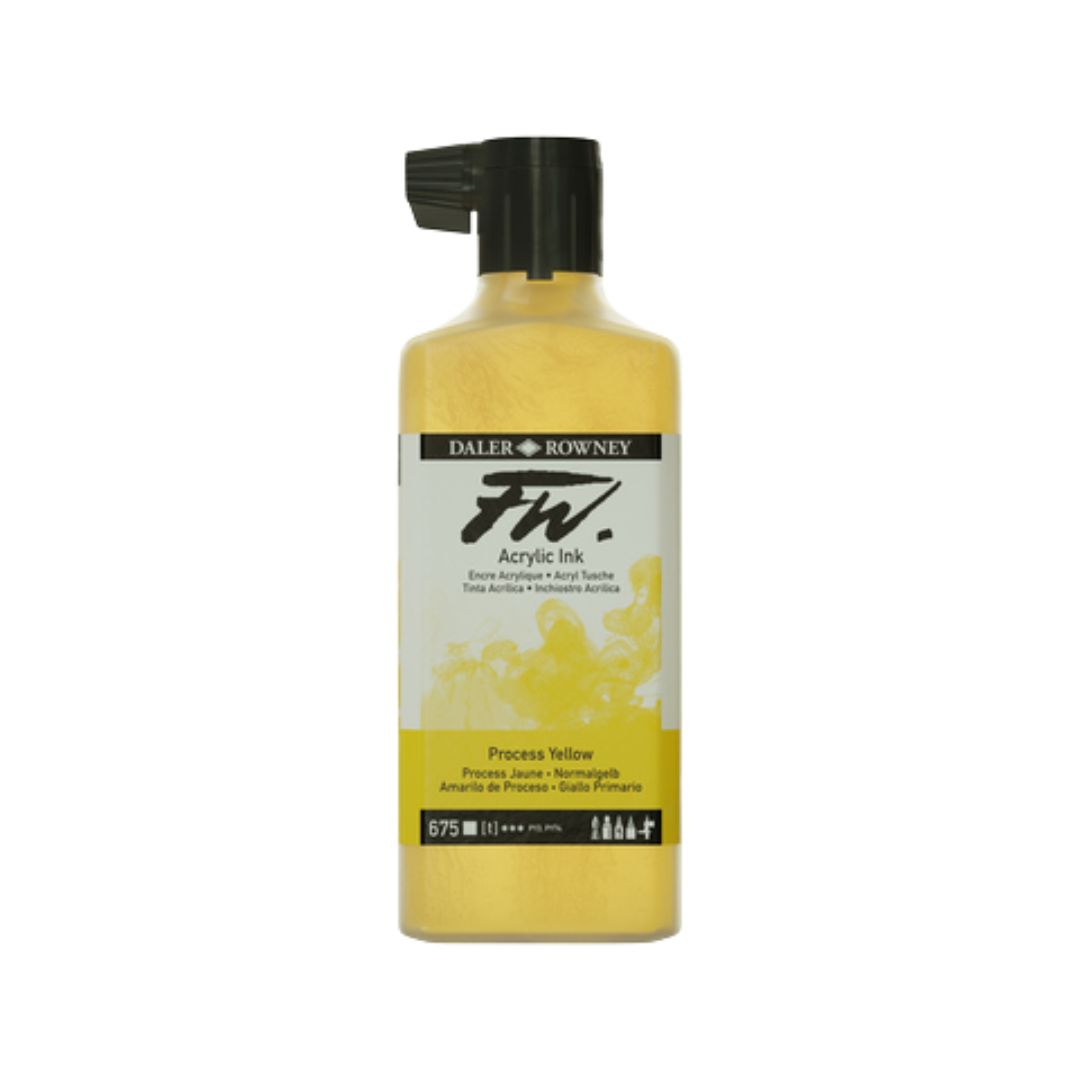 FW Liquid Acrylic Ink 6oz - Process Yellow