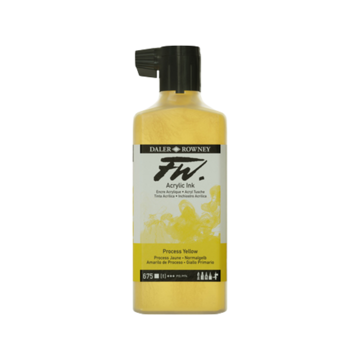 FW Liquid Acrylic Ink 6oz - Process Yellow