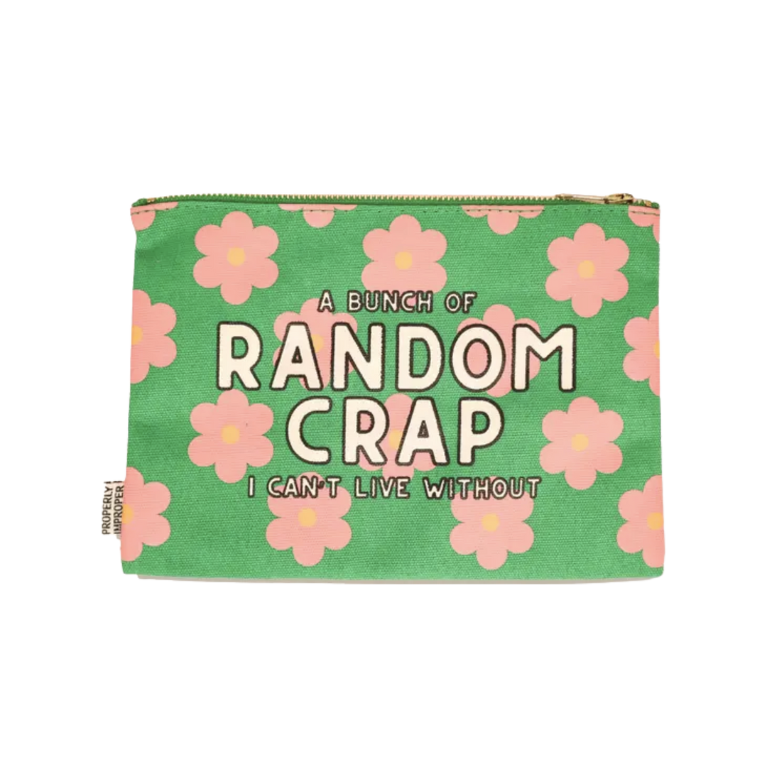 A Bunch of Random Crap I Can’t Live Without -  Canvas Pouch