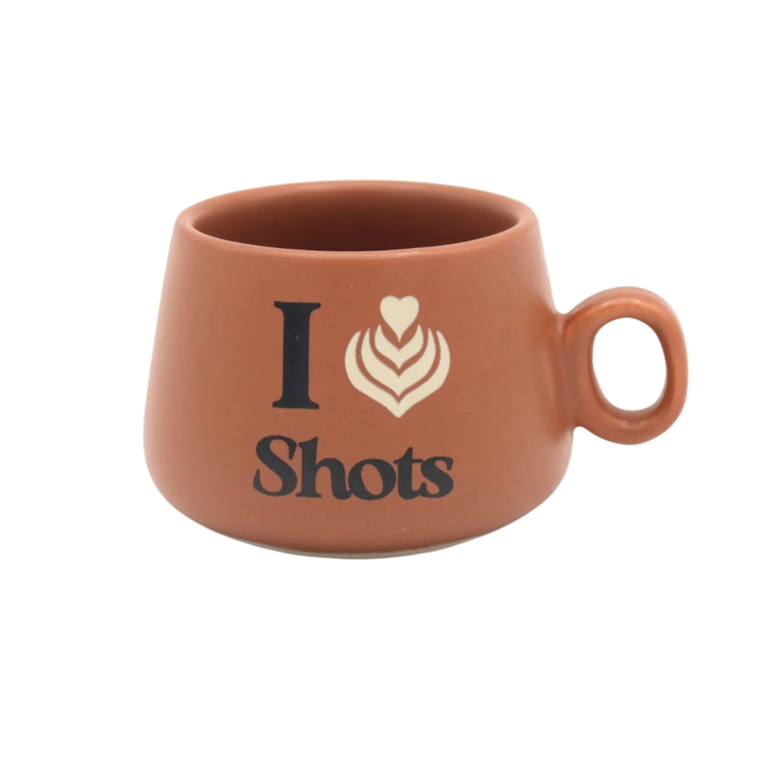 I Heart Shots- Mug Shot Glass