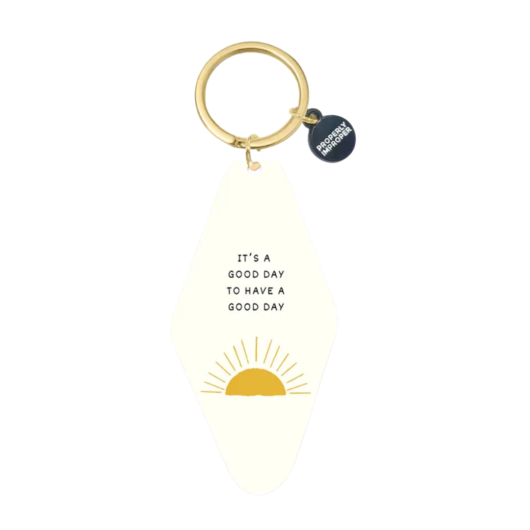 Printed It's A Good Day Keychain