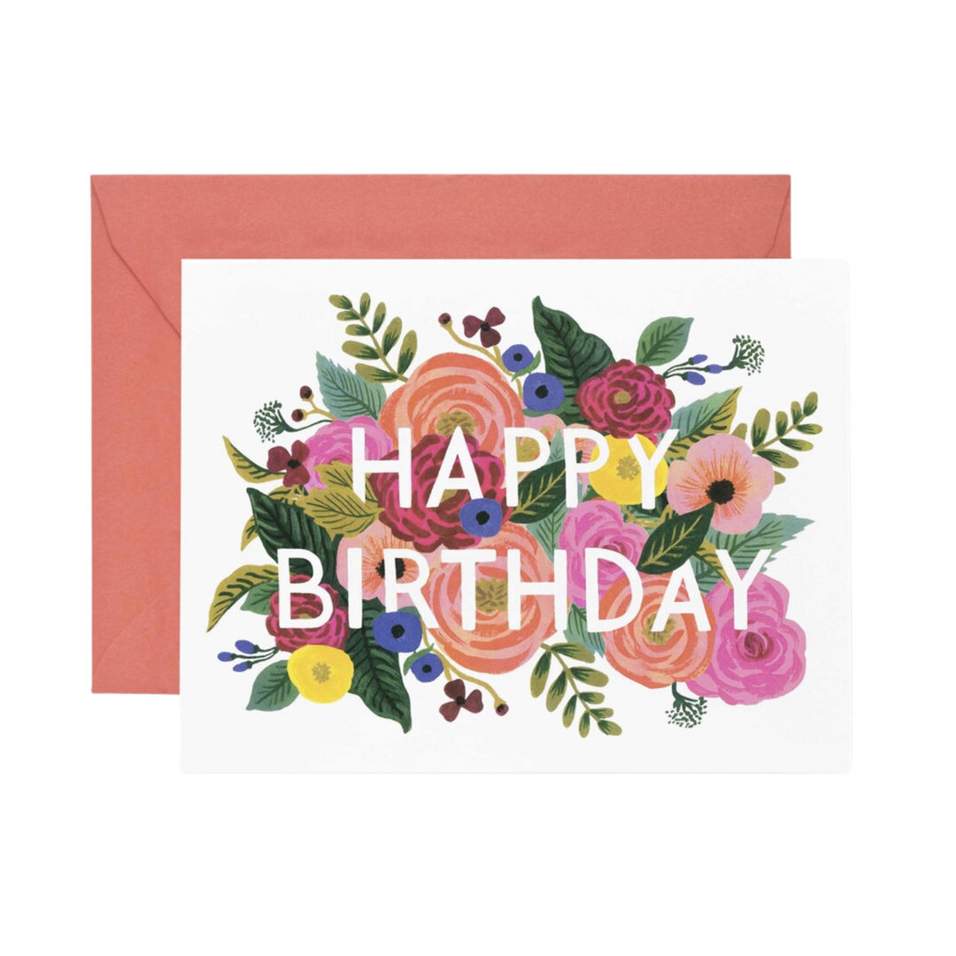 Juliet Rose Birthday Card
