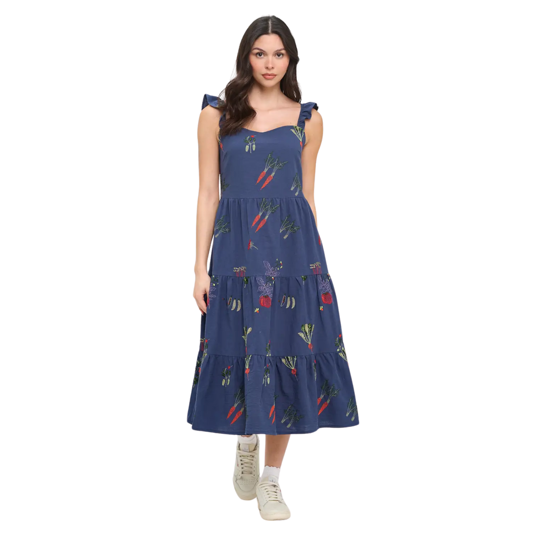 Veggie Garden Embroidered Dress Golden Hour Gift Co Veggie Garden Embroidered Dress Golden Hour Gift Co