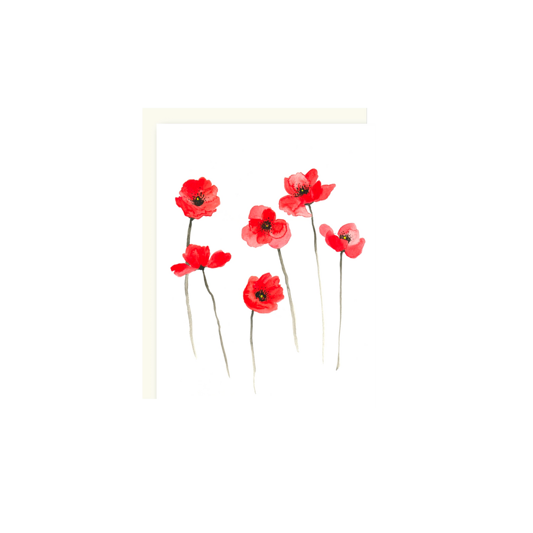 Poppies Greeting Card